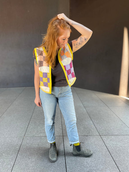 Lemon Quilt Vest