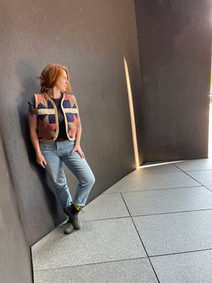Cabin Quilt Vest SM