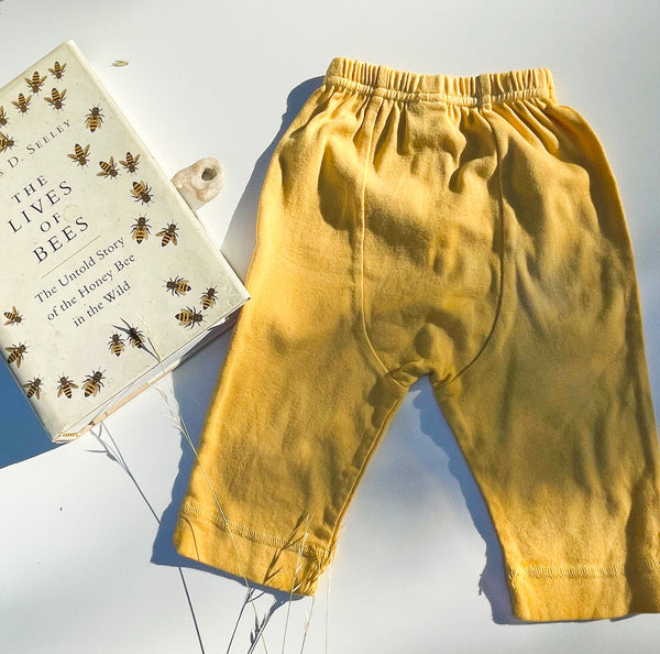 Plant Based Tumeric Yellow bib pants